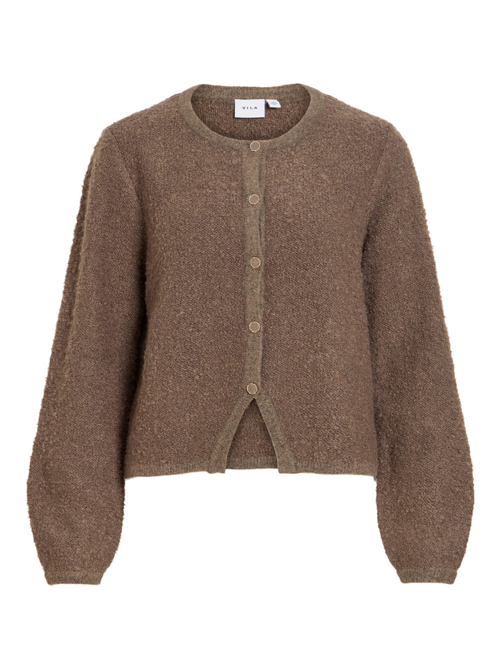 Vila 14116498 Pigga vest gebreid taupe – dames