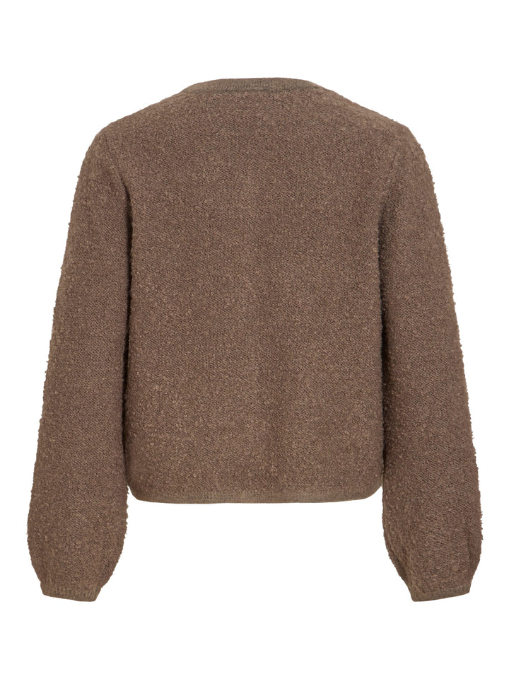 Vila 14116498 Pigga vest gebreid taupe – dames