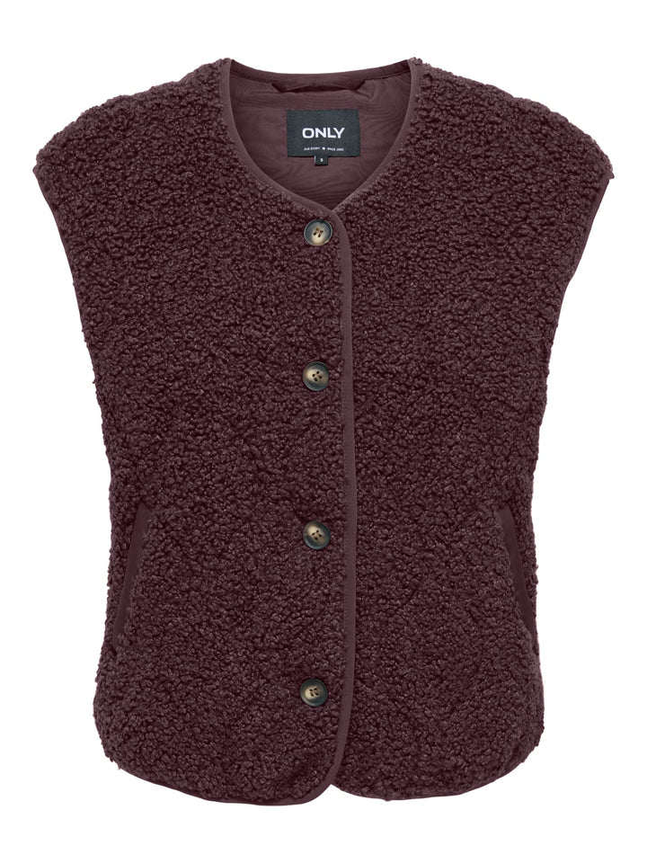 Only 15373836 Ines gilet dames bordeaux