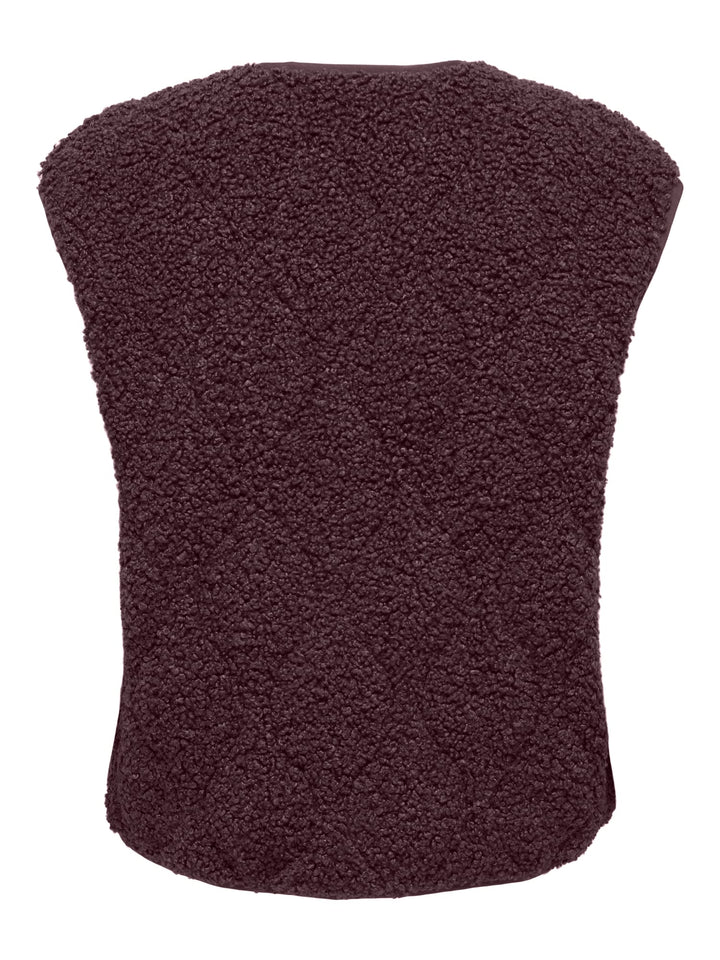 Only Ines gilet bordeaux – dames