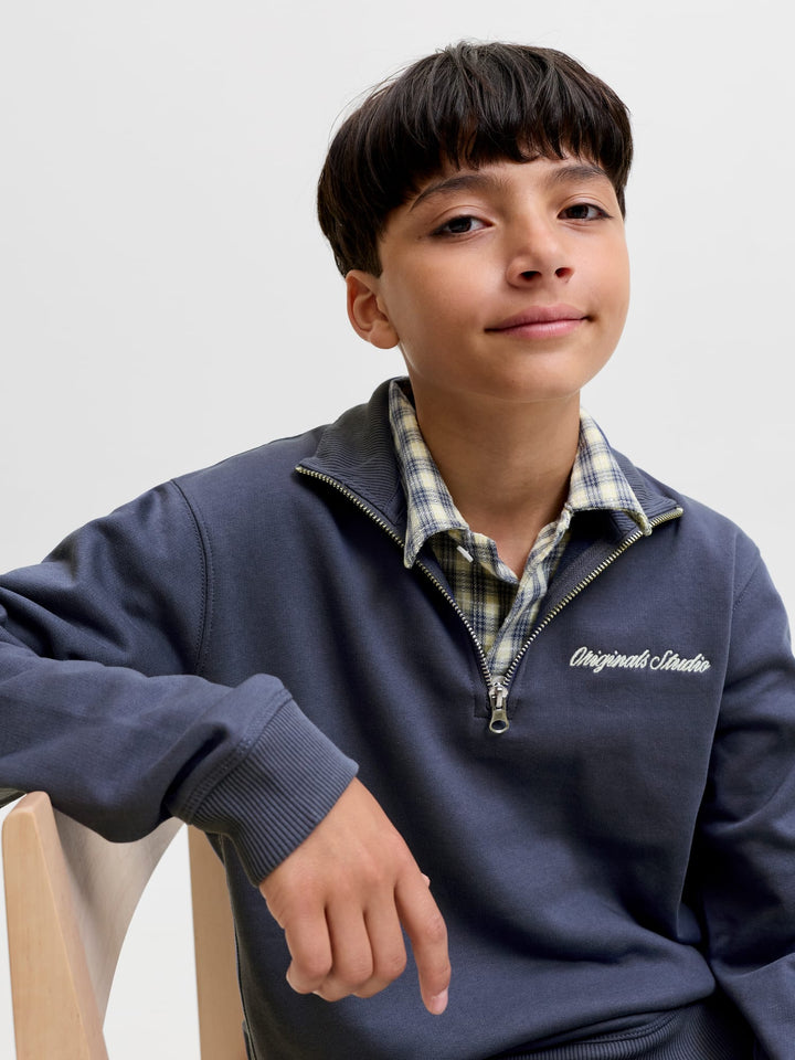 Jack & Jones Kids Norrebro sweater rafblauw – jongens