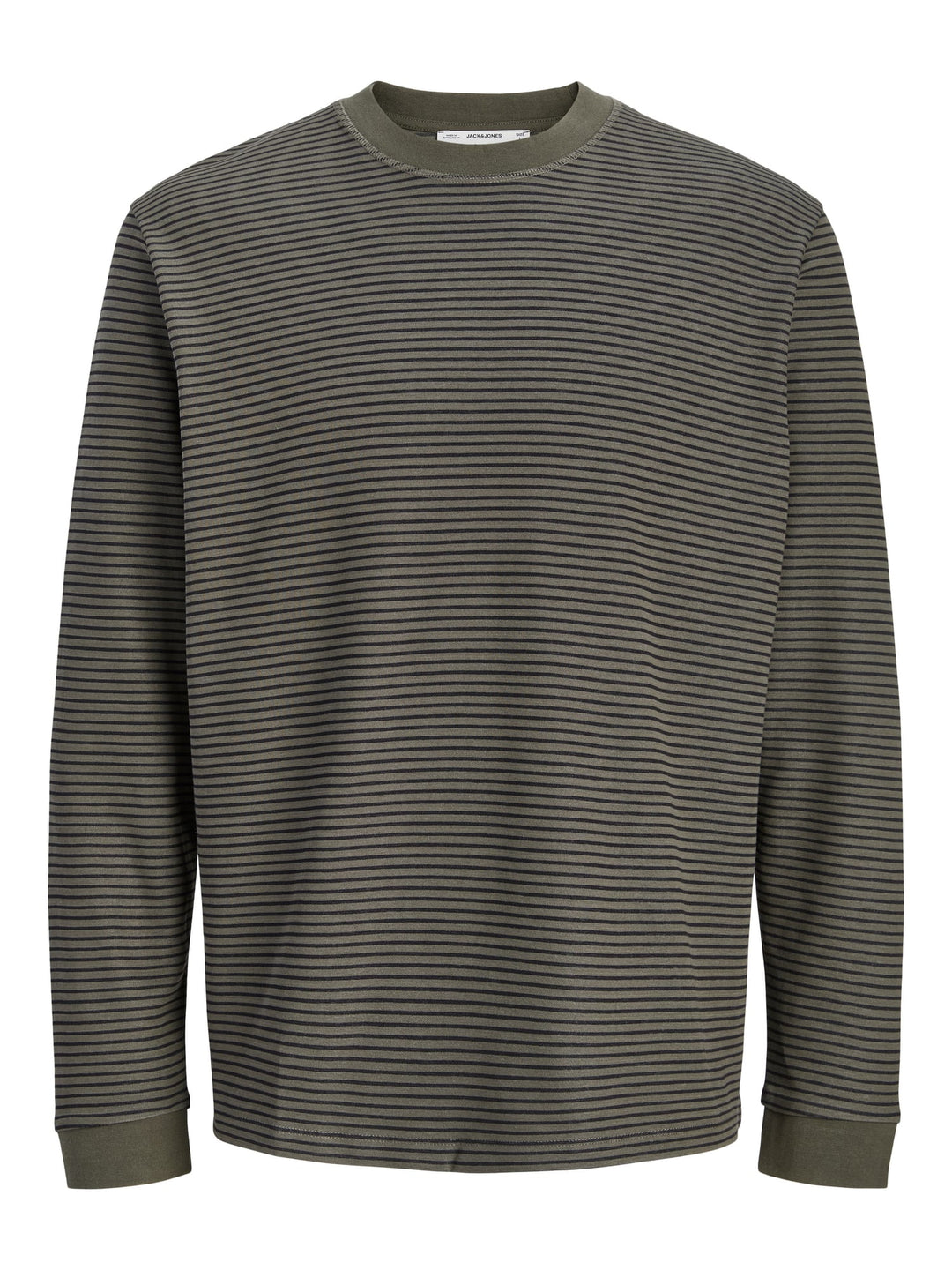 Jack & Jones 12316256 Barron t-shirt l/m groen dessin – heren