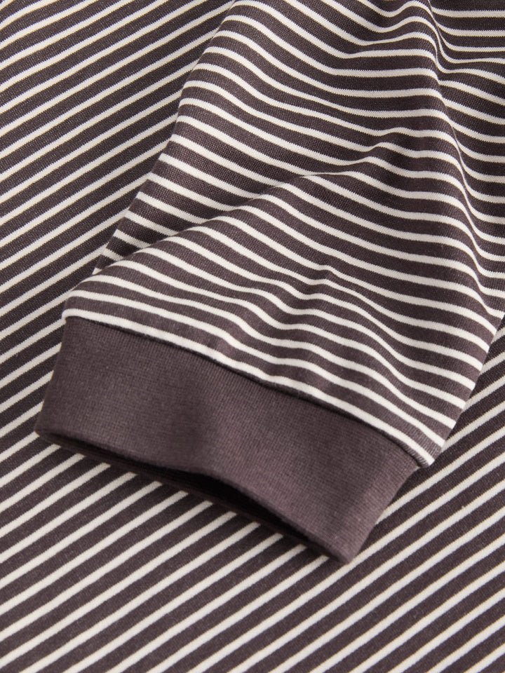 Jack &amp; Jones 12316256 Barron t-shirt l/m bruin dessin – heren