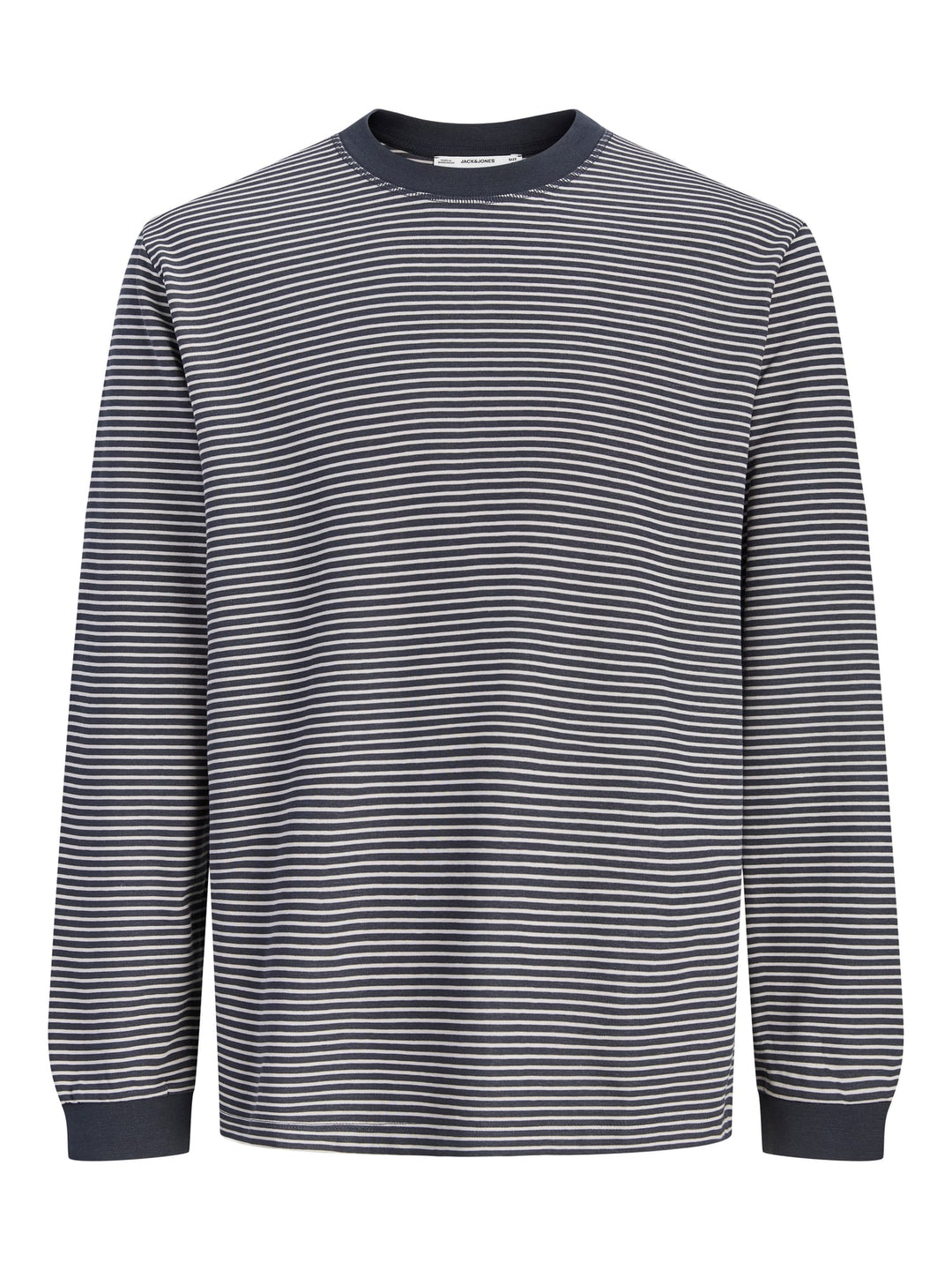 Jack &amp; Jones 12316256 Barron t-shirt l/m blauw dessin – heren