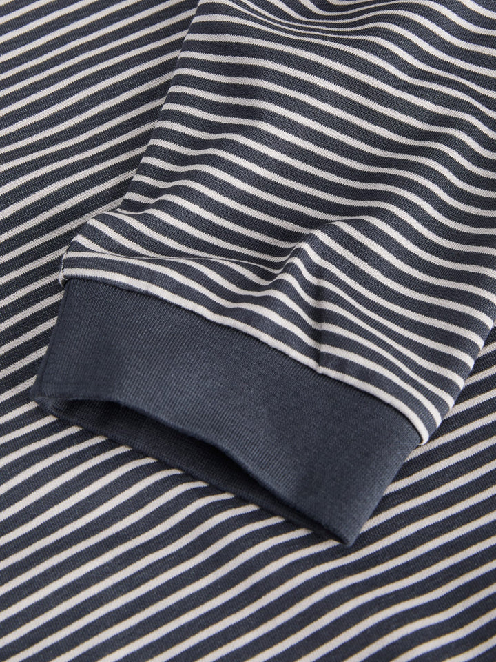 Jack &amp; Jones 12316256 Barron t-shirt l/m blauw dessin – heren