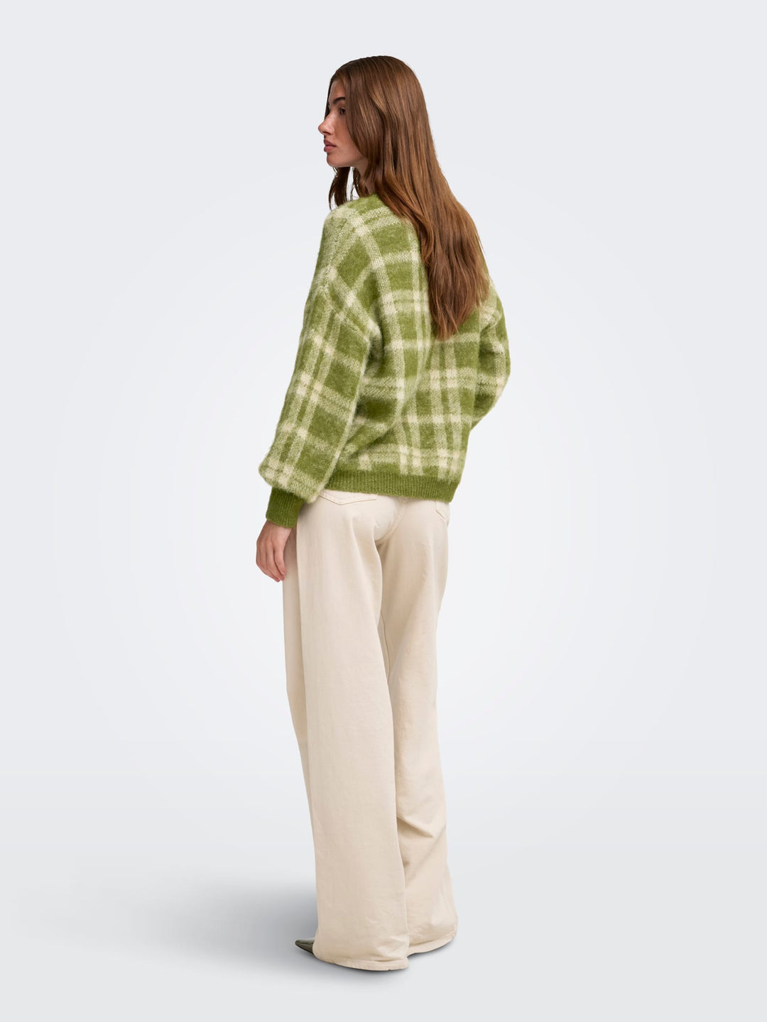 Only 15353226 Noeme trui groen dessin – dames