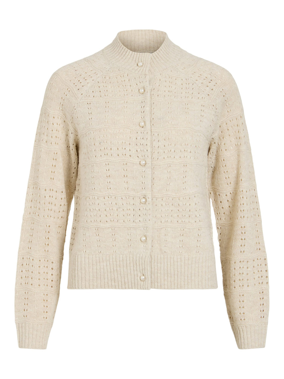 Vila 14119130 Sapna gebreid vest beige