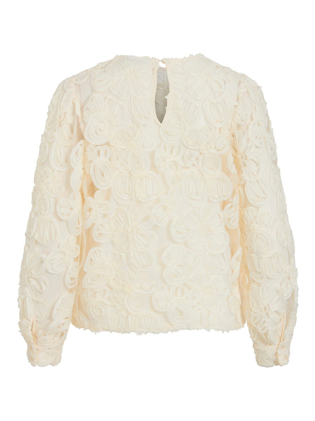 Vila 14118720 Lexie top l/m dames ecru