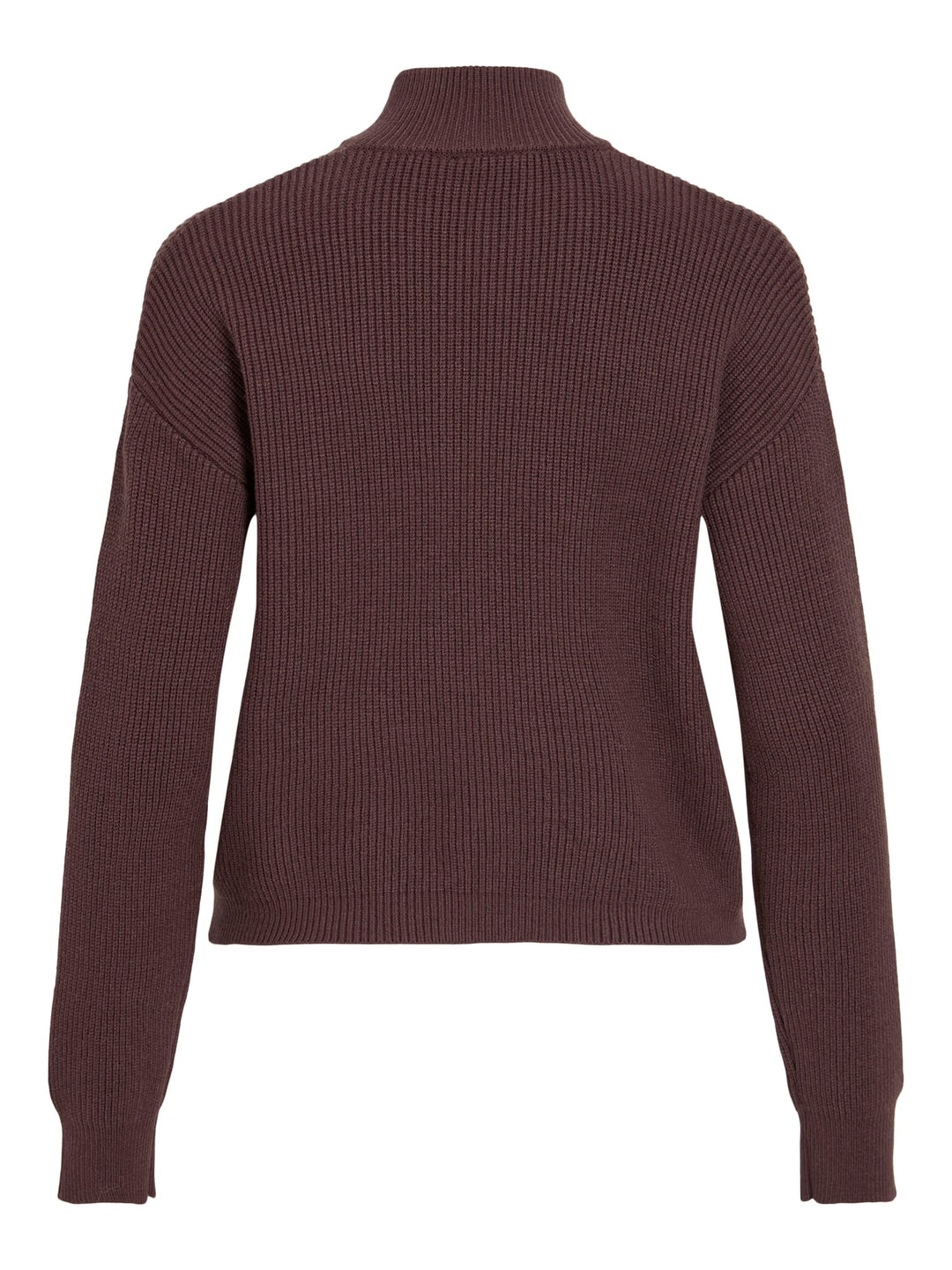 Vila 14121024 Latte vest gebreid dames bruin