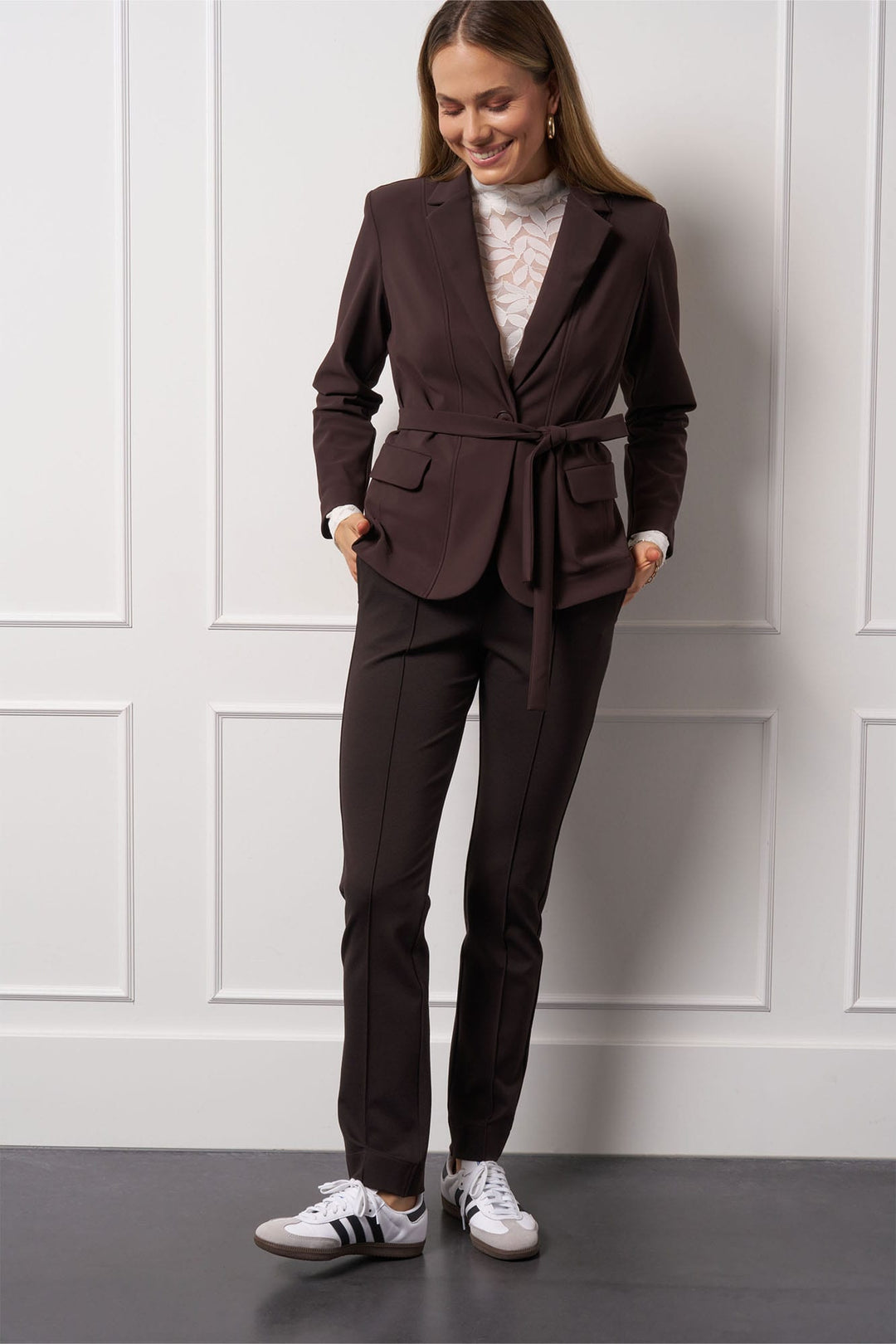 Studio Anneloes 13296 Marion lange broek bruin