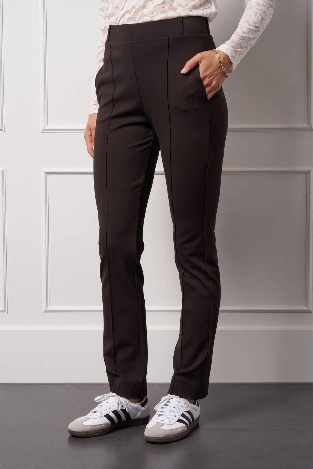 Studio Anneloes 13296 Marion lange broek dames - bruin
