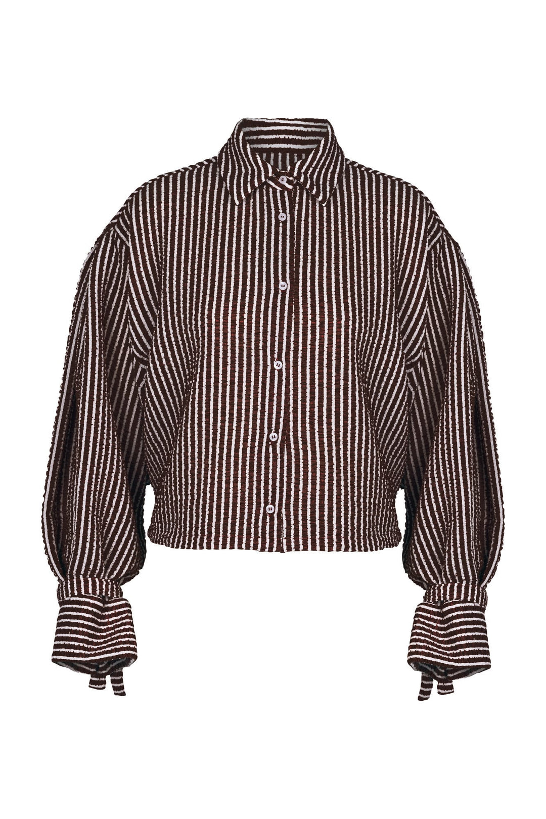 Studio Anneloes Ivara structure blouse bruin dessin – dames