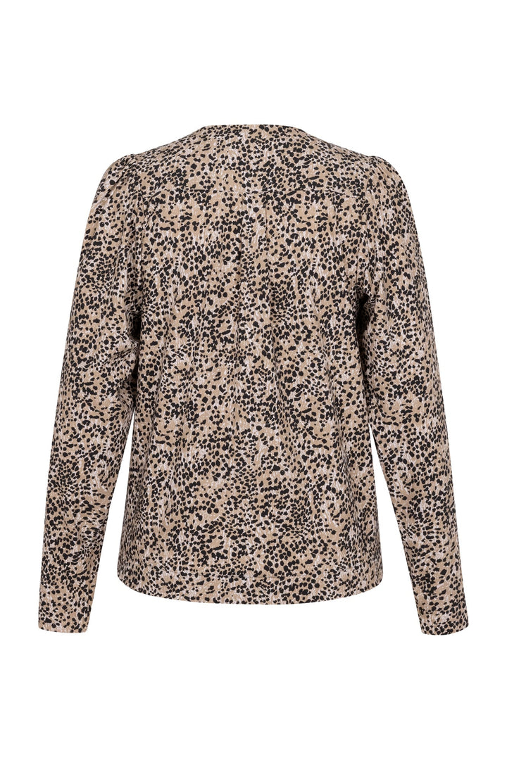 Studio Anneloes Valdis animal top – dames top bruin dessin
