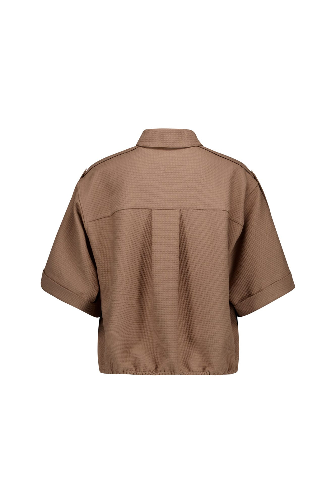 Studio Anneloes Nellie waffle blouse taupe – dames