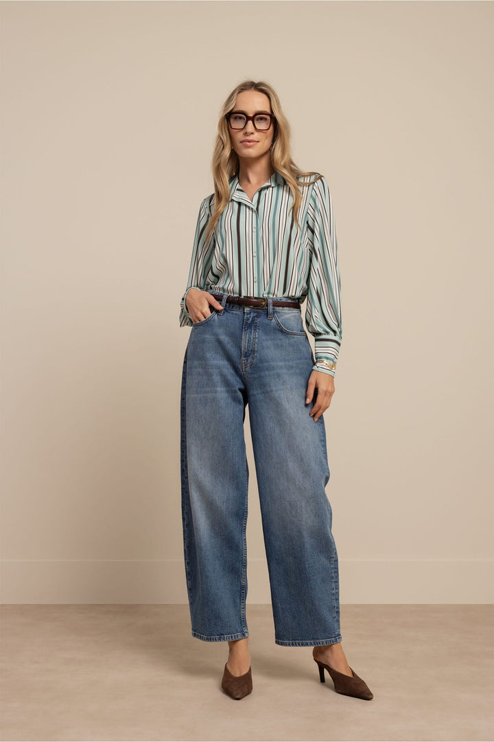 Studio Anneloes Babet jeans low croth-baggy fit – dames - Blue Denim