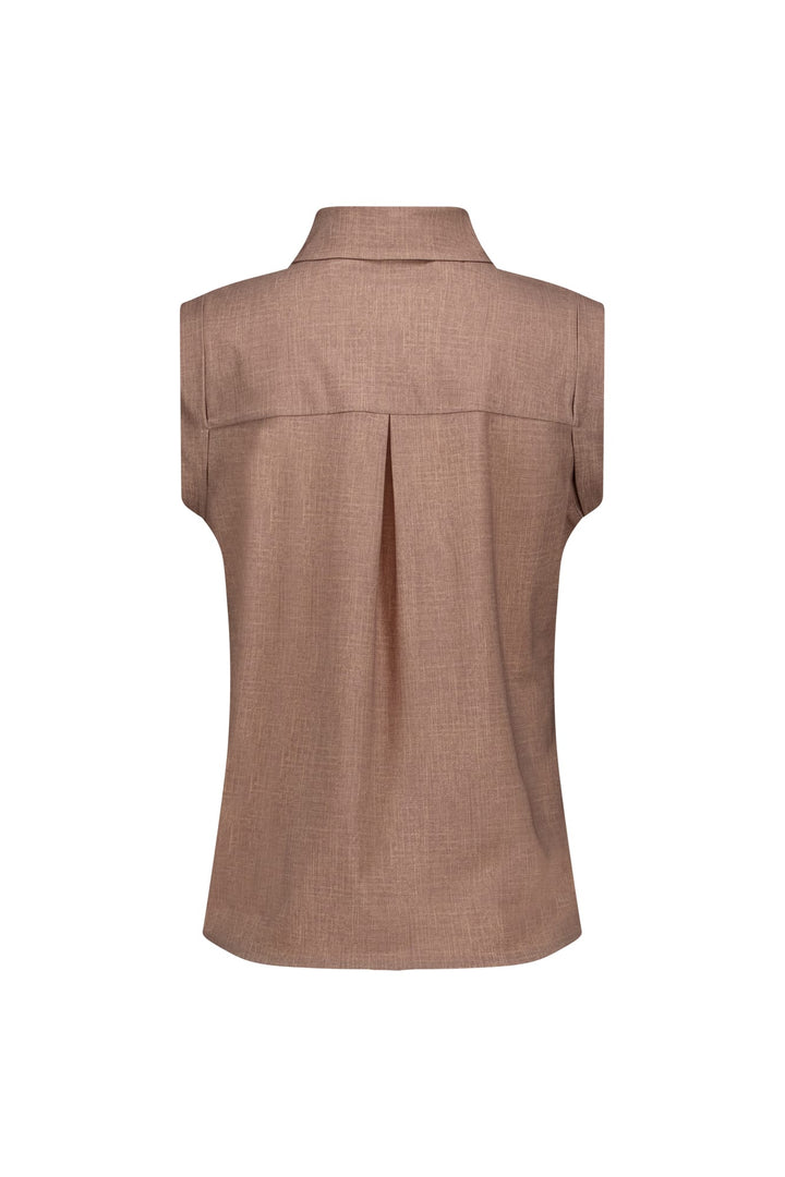 Studio Anneloes Georgie blouse l/m taupe – dames
