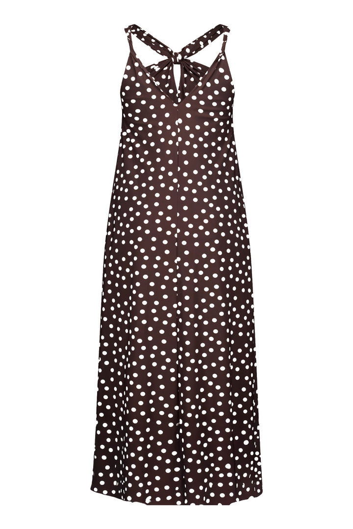 Studio Anneloes 13938 Norah jurk midi dames bruin dessin