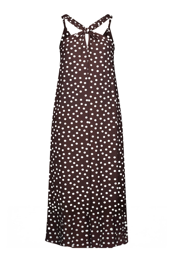 Studio Anneloes 13938 Norah jurk midi dames bruin dessin