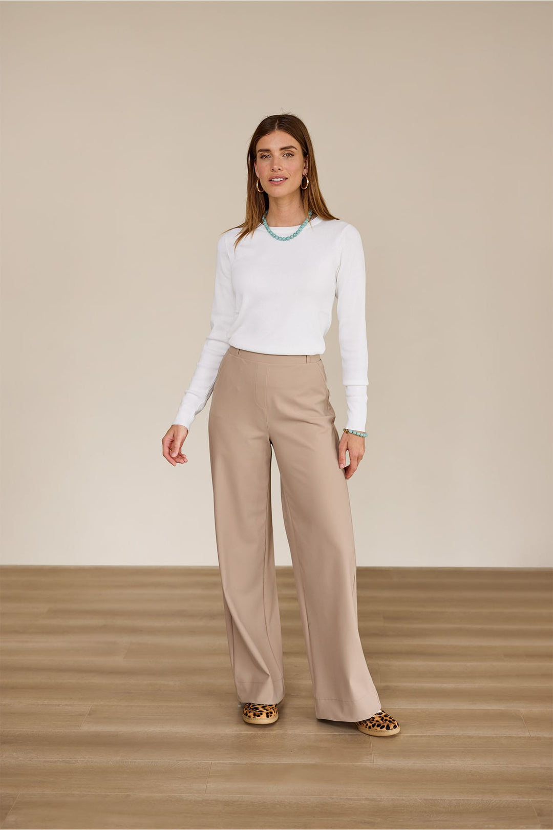 Studio Anneloes 94801 Lexie lange broek dames licht bruin