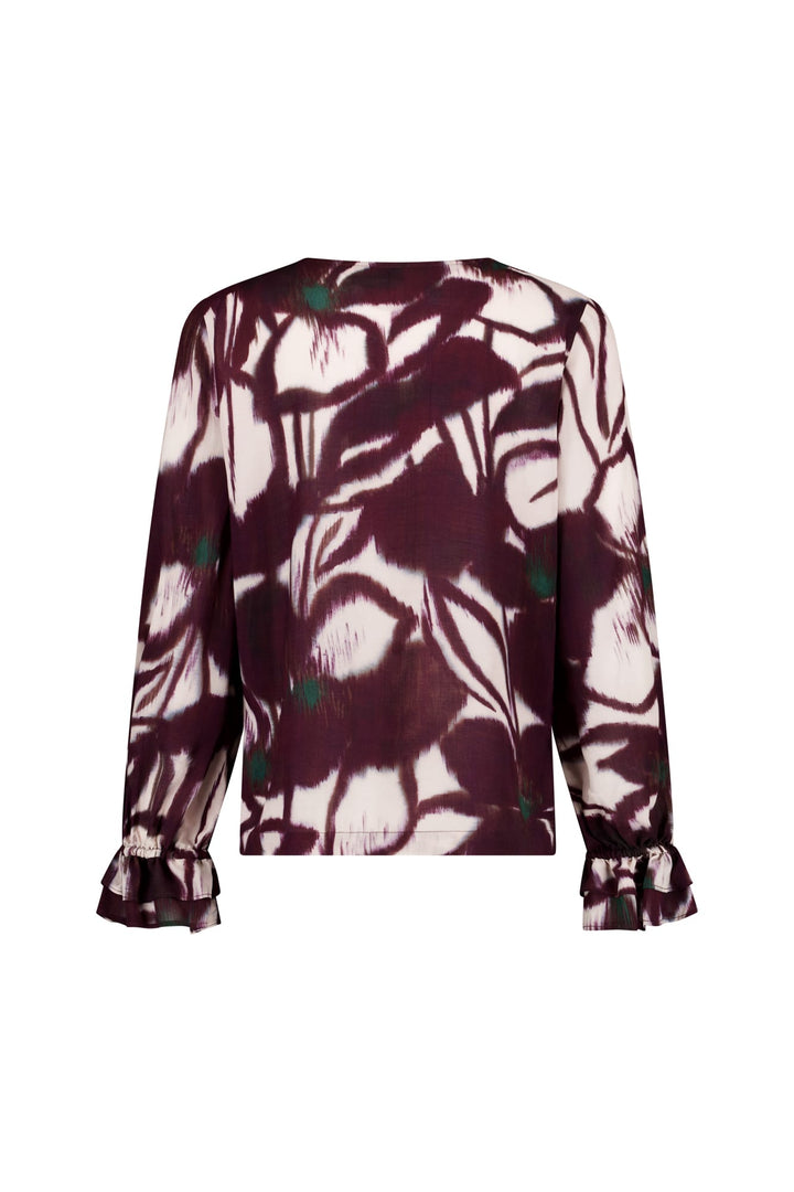 Studio Anneloes 14236 Paula top l/m dames paars dessin