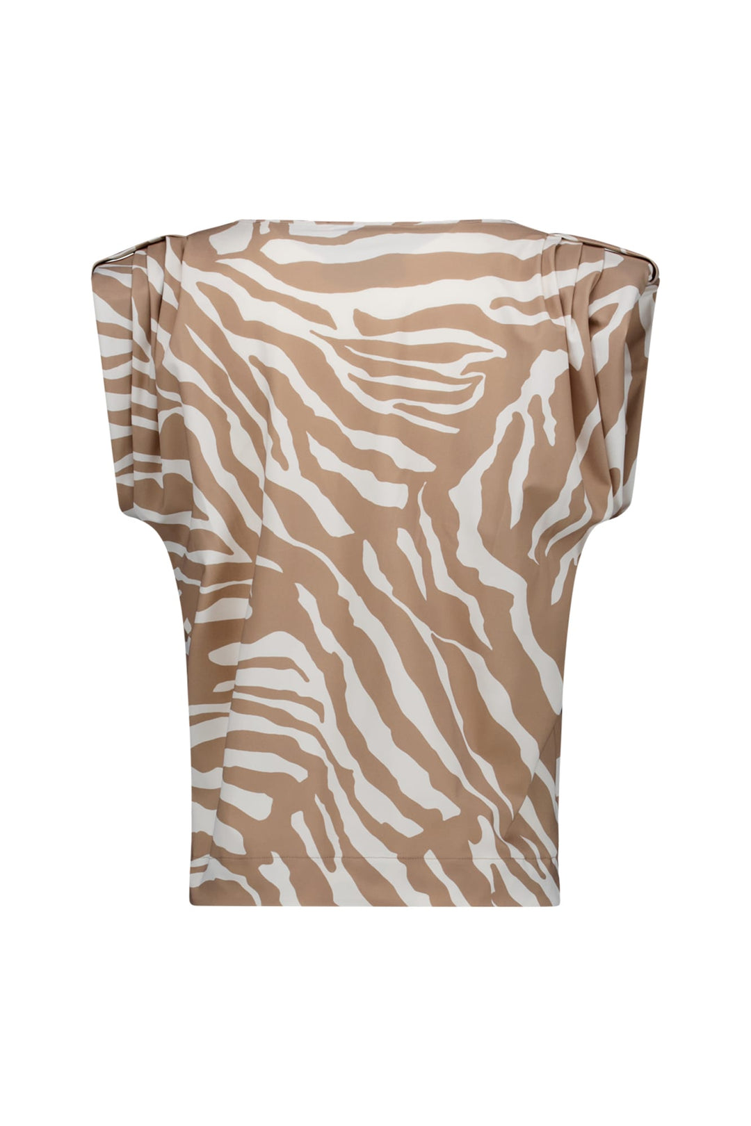 Studio Anneloes Leone zebra vneck top – dames - Bruin Dessin