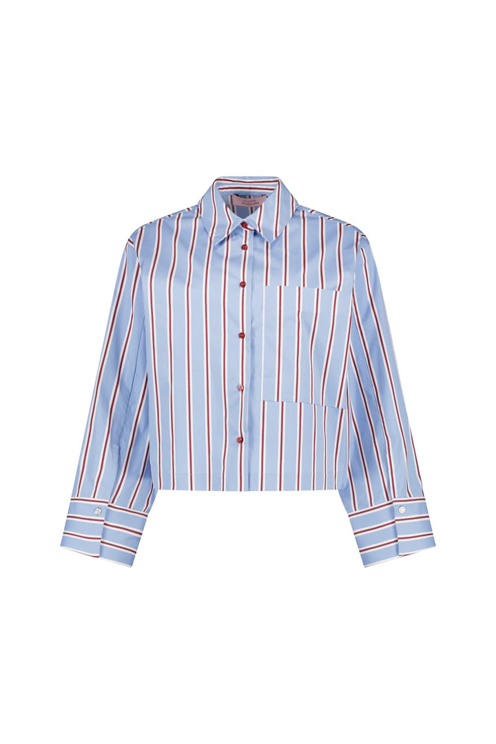 Studio Anneloes 14384 Erina blouse blauw dessin