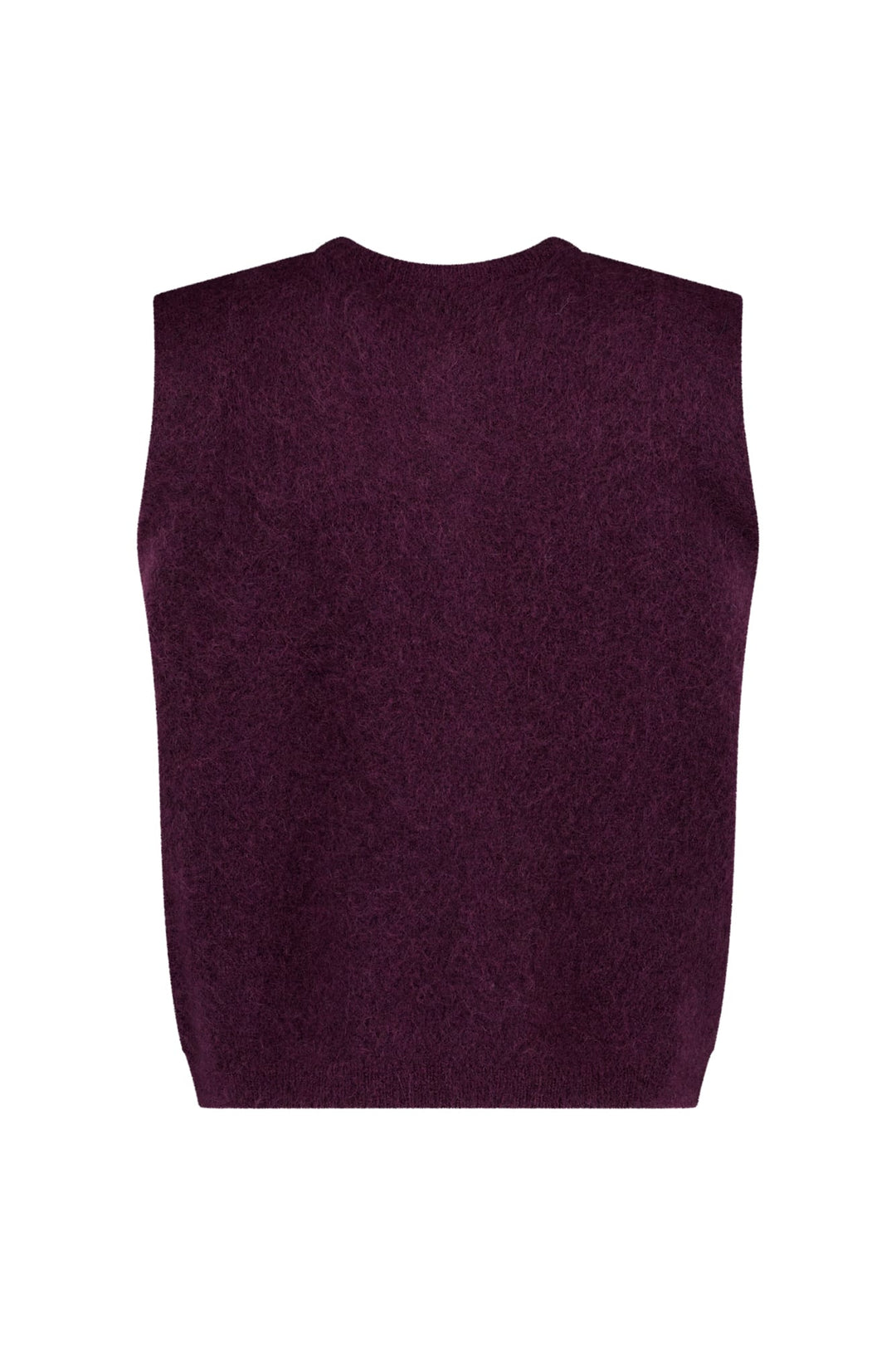 Studio Anneloes 14450 bibi vest gebreid aubergine – dames