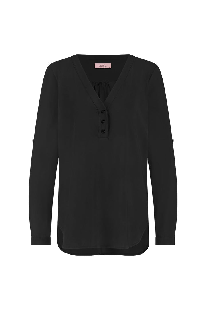 Studio Anneloes 94842 Evi top l/m dames zwart