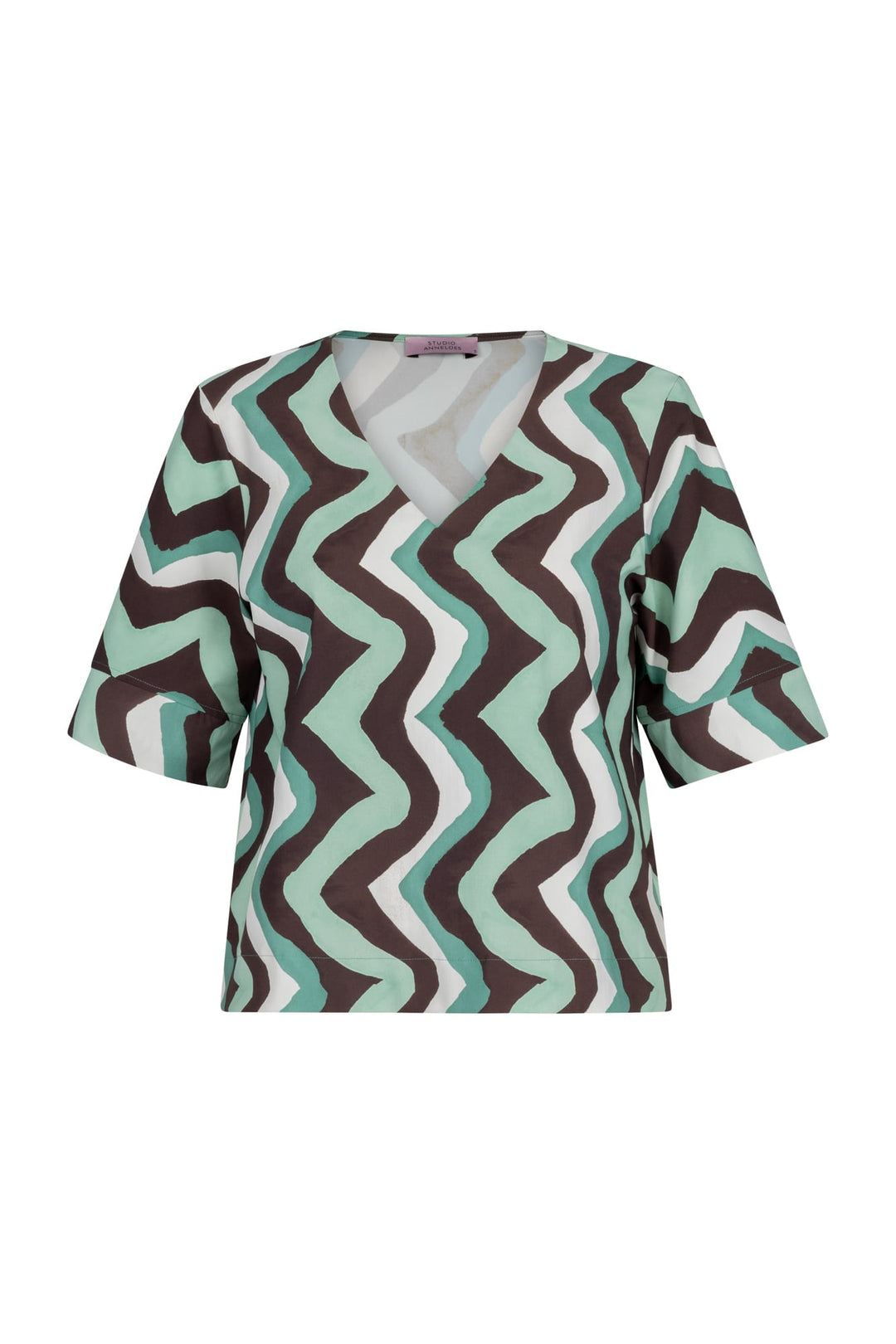 Studio Anneloes 13550 Chantou top dames - groen dessin