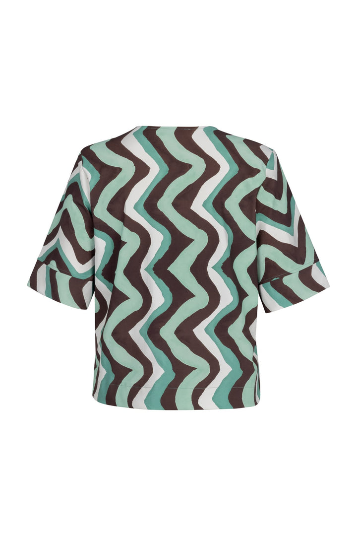 Studio Anneloes 13550 Chantou top dames - groen dessin