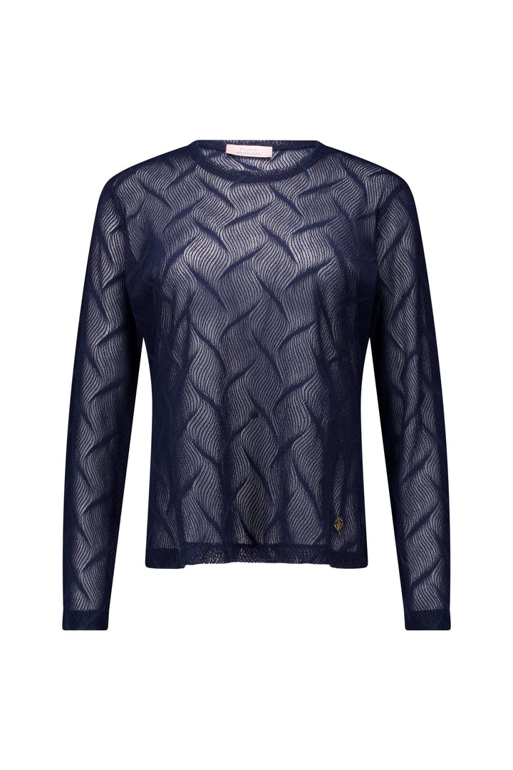 Studio Anneloes 14089 Reagan top l/m dames navy