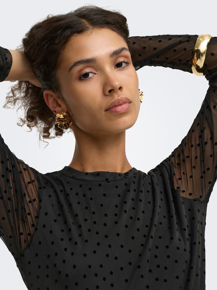 Only 15357642 nova top l/m dames zwart