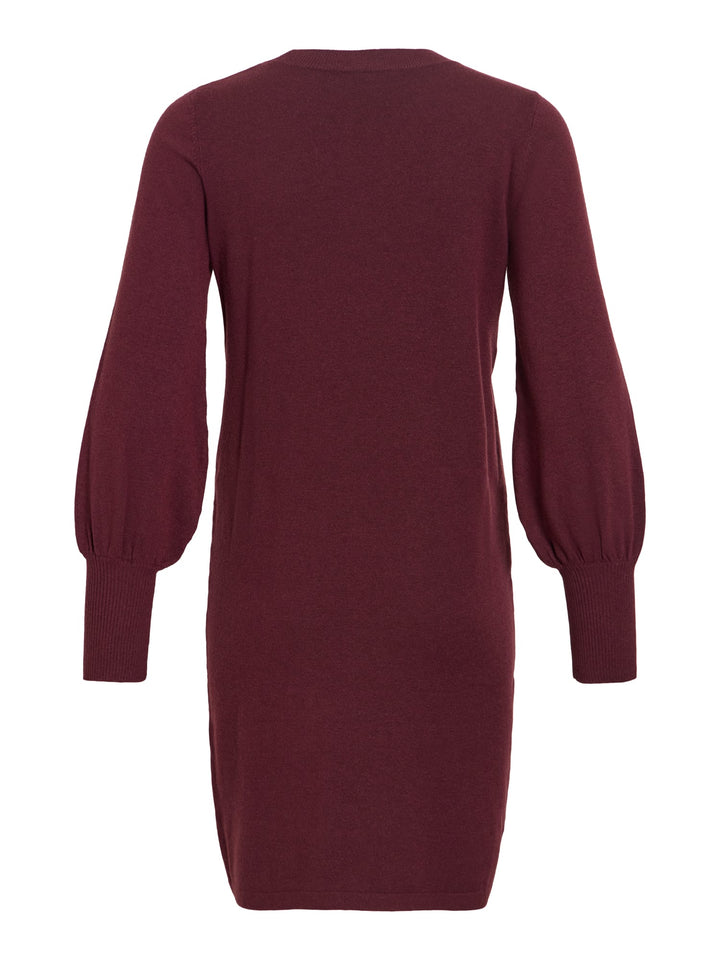 Vila 14110188 kerry jurk kort dames bordeaux