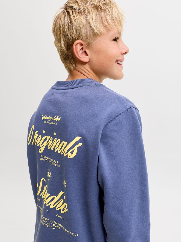 jack & jones kids Norrebro sweater jongens – rafblauw