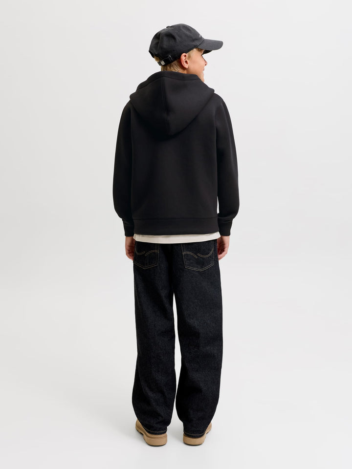 jack & jones kids vest sweat zwart – jongens
