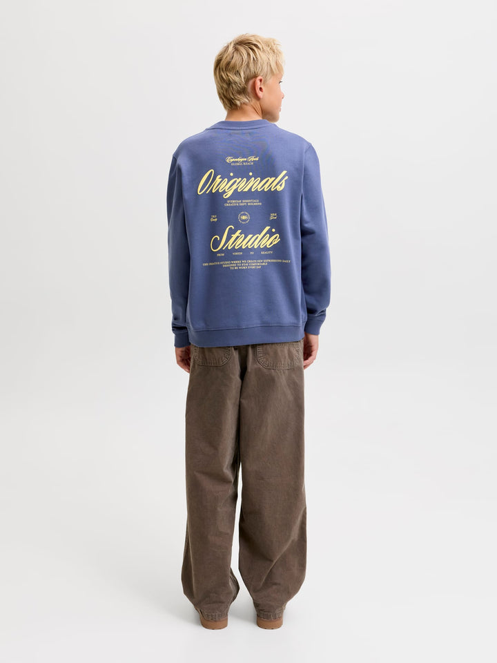 jack & jones kids Norrebro sweater jongens – rafblauw