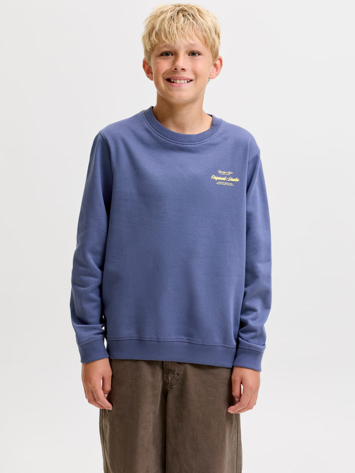 jack & jones kids Norrebro sweater jongens – rafblauw