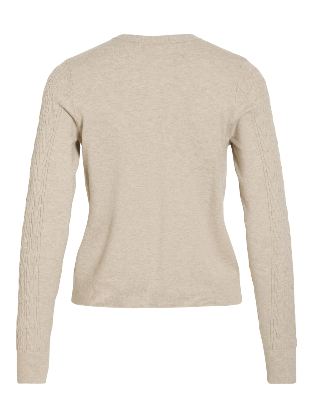 Vila 14115309 kerry vest gebreid dames – zand