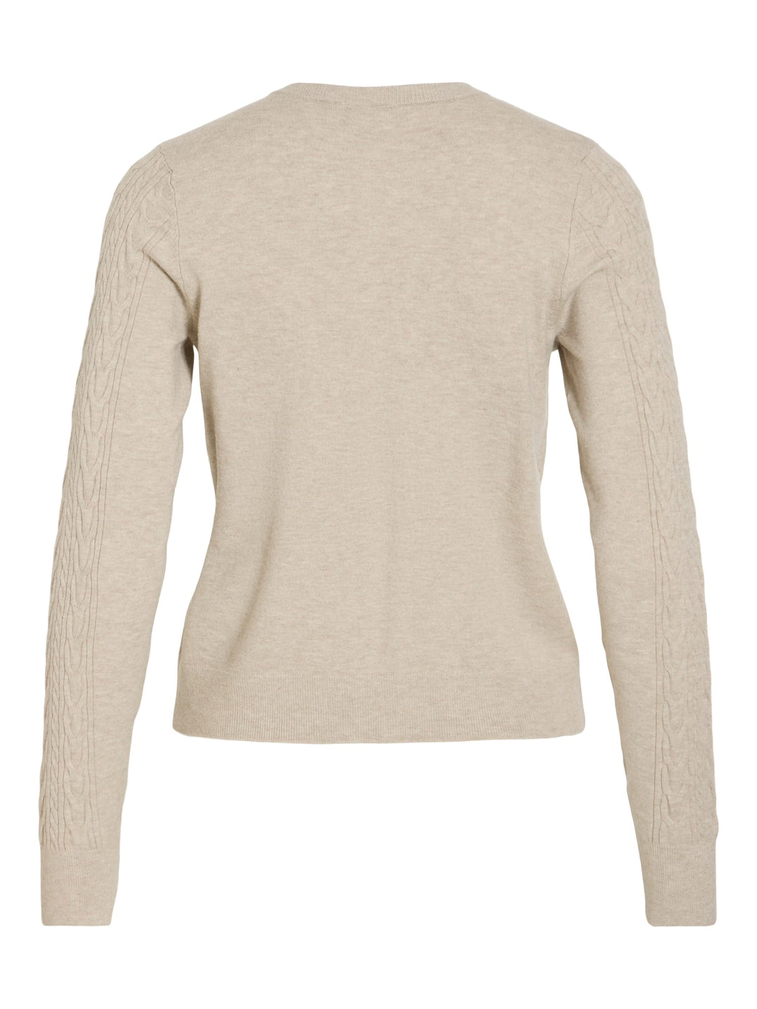 Vila 14115309 kerry vest gebreid dames – zand