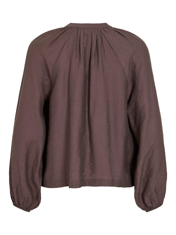 Vila 14119767 Alima top aubergine – dames