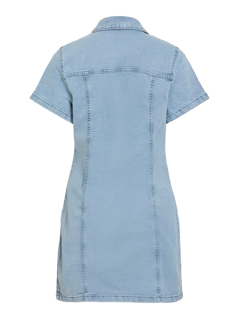 Vila VINISA S/S Denim jurk kort – dames - Blue Denim