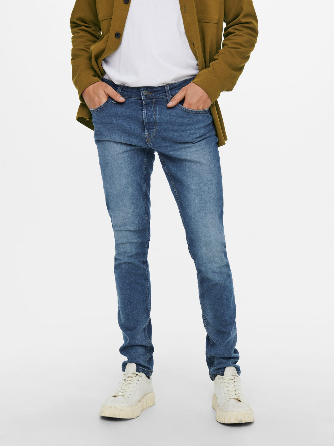 ONLY & SONS LOOM slim fit jeans blauw denim – heren - Blue Denim - L34