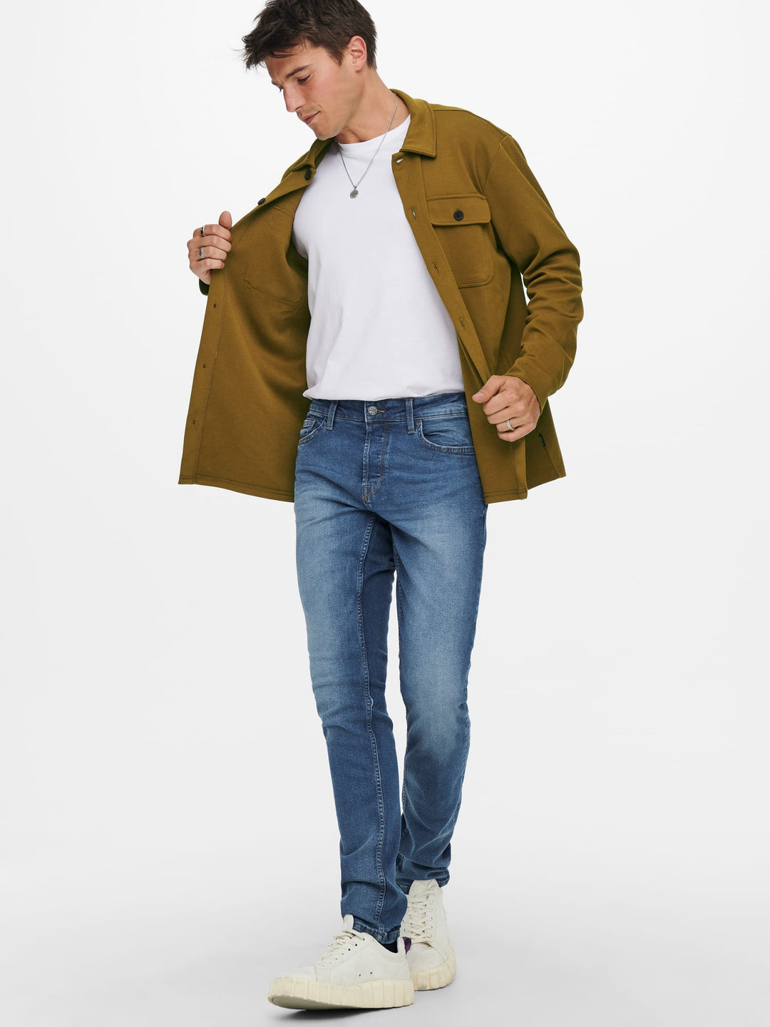 ONLY & SONS LOOM slim fit jeans blauw denim – heren - Blue Denim - L34