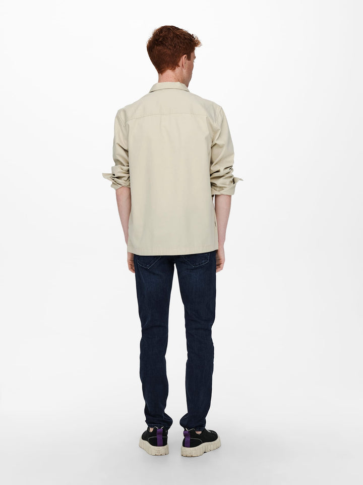 ONLY & SONS loom slim fit jeans blauw – heren - Blue Denim - L30