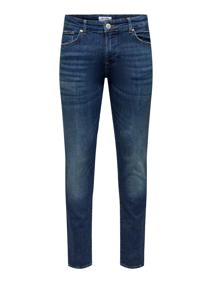 ONLY & SONS Loom slim fit jeans – heren - Blue Denim - L32