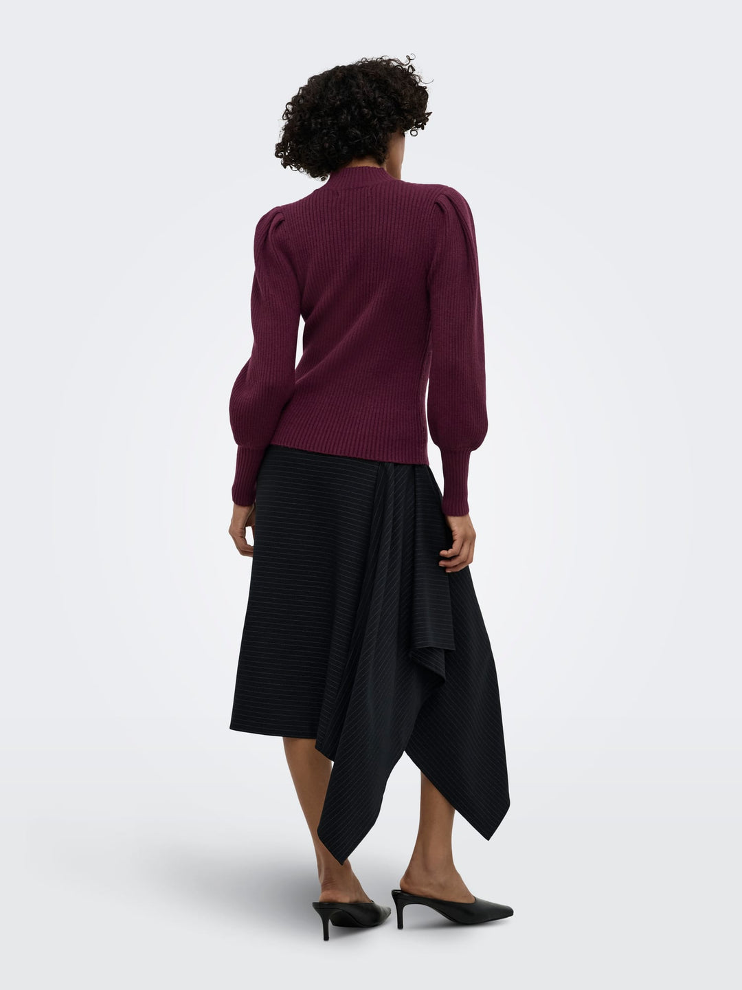 Only 15232494 Katia trui dames bordeaux