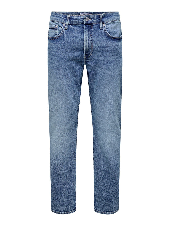 ONLY & SONS Weft jeans regular fit – heren - Blue Denim - L32