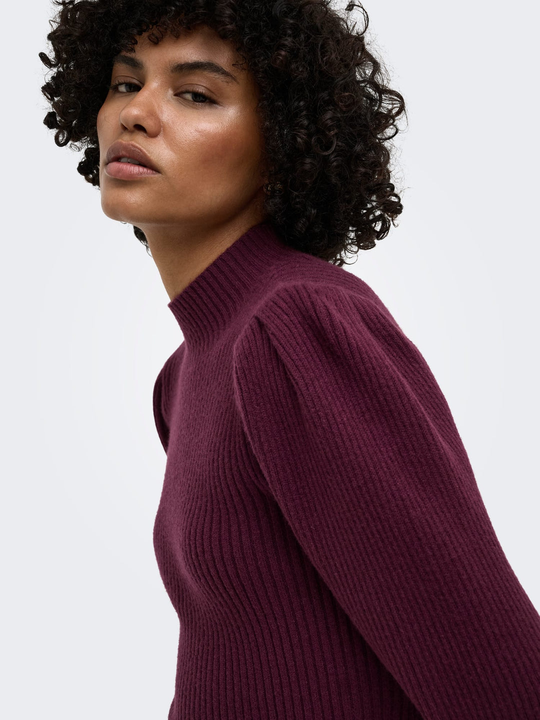 Only 15232494 Katia trui dames bordeaux