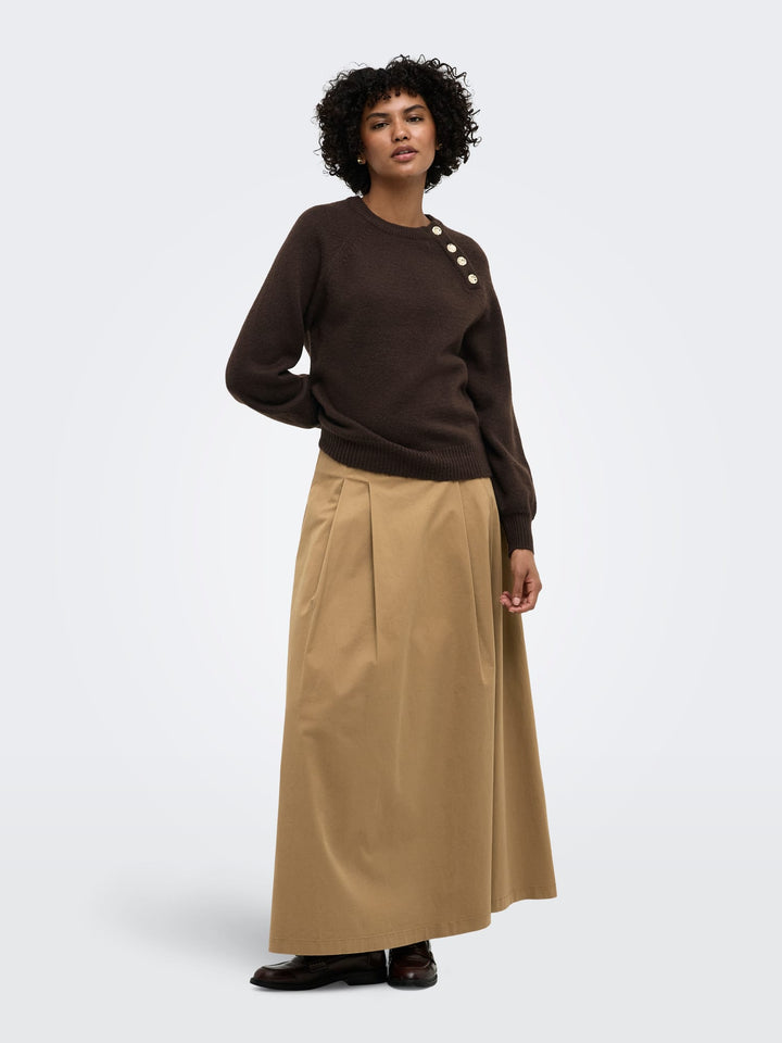 Only 15302253 Emma trui dames bruin