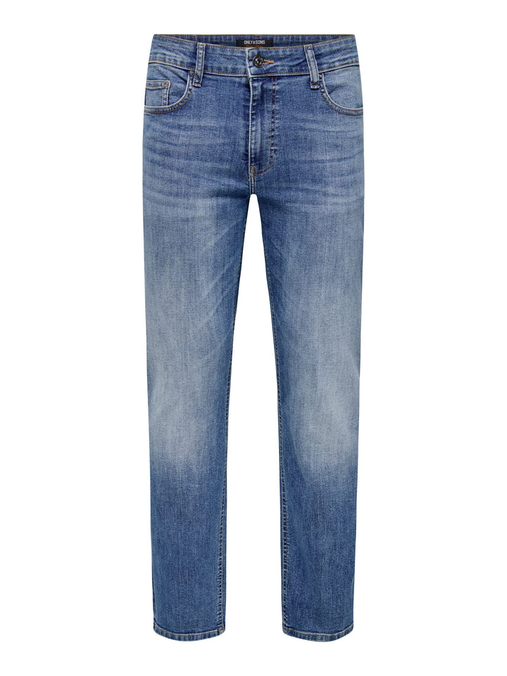 ONLY & SONS weft jeans regular fit – heren - Blue Denim - L34